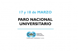 17 y 18 de Marzo - Paro Nacional Universitario