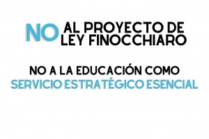 NO AL PROYECTO DE LEY FINOCCHIARO